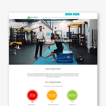 Peak Physio Website